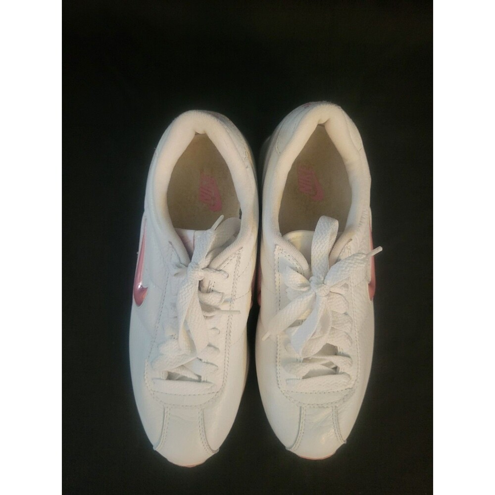 Womens NIKE CORTEZ Leather Vintage Y2K EUC Size 9 Metallic Pink/Fushia Authentic - Picture 8 of 9